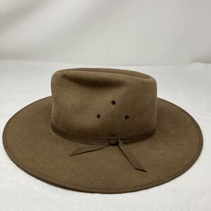 Akubra Coober Pedy Felt Hat Men's Size 55 Brown Cowboy Outback Style
